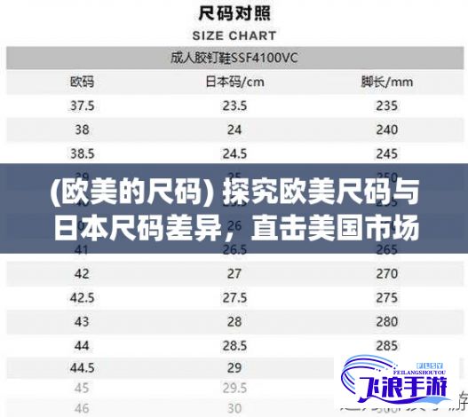 (欧美的尺码) 探究欧美尺码与日本尺码差异，直击美国市场尺寸需求解读！