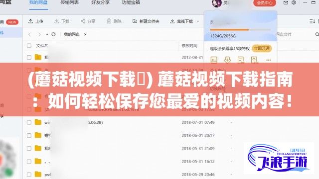 (蘑菇视频下载汅) 蘑菇视频下载指南：如何轻松保存您最爱的视频内容！